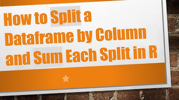 How to Split a Dataframe by Column and Sum Each Split in R
