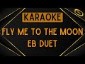 Eb duet  fly me to the moon acoustic karaoke
