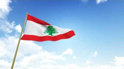 Flag of Lebanon   Video HD 1080P