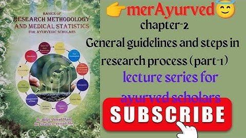 Dr. Bilal book of research methodology chapter 2(part 1)(guidelines and steps in research process)