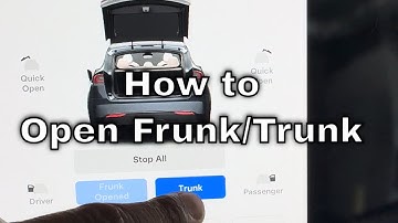Tesla Model X - How to Open/Close Frunk & Trunk