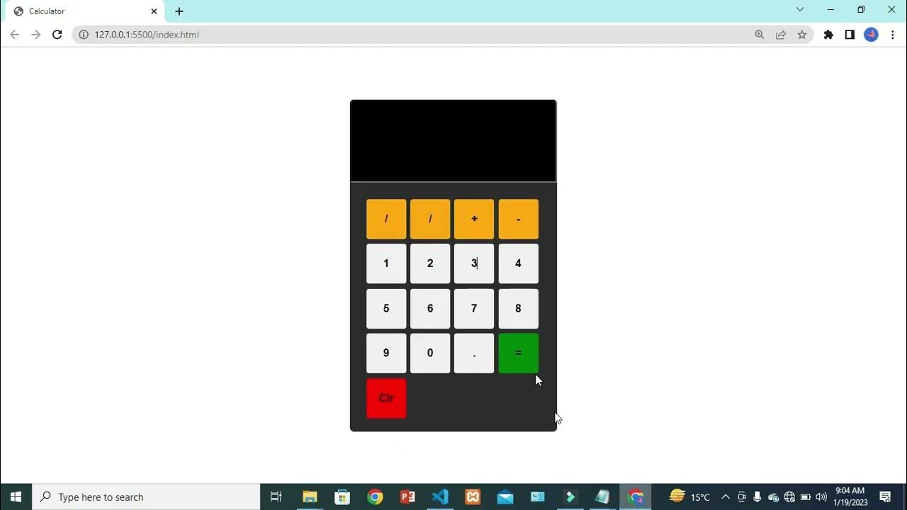 Calculator in html , CSS and JavaScript in Hindi/Urdu YouTube