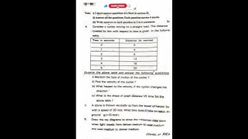 TS 9th class SA1 physics question paper 2024-25 HYD #questionpaper #study#education#viral#trending