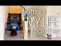 GETTING MY LIFE TOGETHER || Organize and Clean With Me + KonMari Method-ish