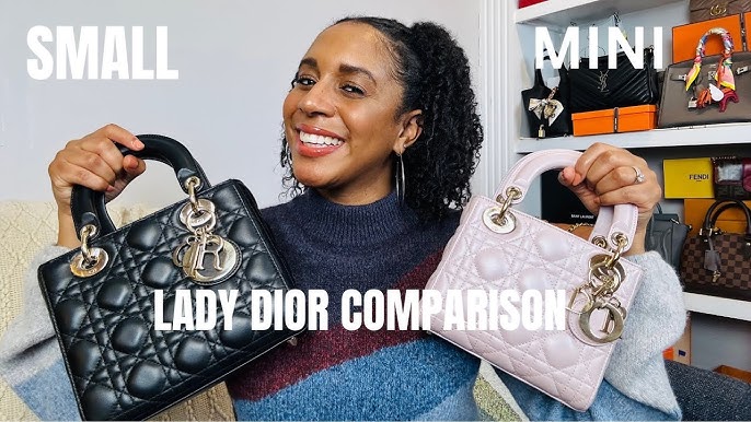 SMALL vs. MEDIUM Lady Dior Comparison + Review, Mod Shots, What Fits? 