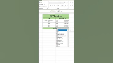 Day 46: NPV – Calculate Net Present Value in Excel! #excelchallenge #excel #microsoftoffice