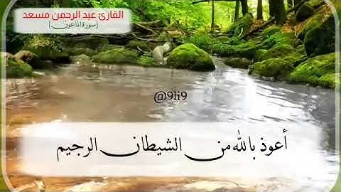 سورة الماعون تلاوة خاشعة ومؤثرة القارئ عبدالرحمن مسعد