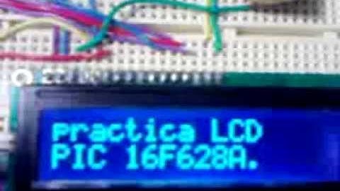control de LCD con pic 16F628A