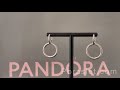 Двойные серьги-кольца со змеиным орнаментом Pandora (299562C00)