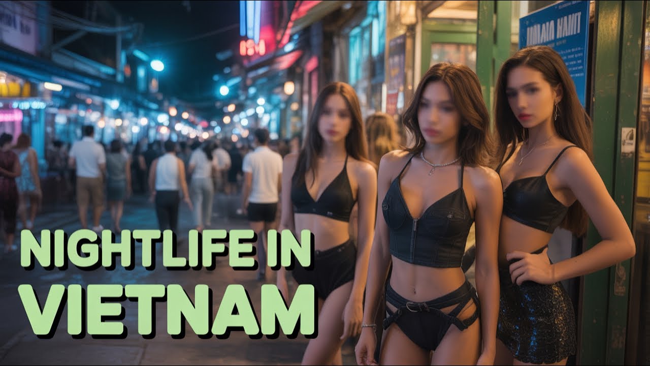 Вьетнам! Улица красных фонарей! Прекрасный Волкинг стрит в городе Хошимин! Я кончил аж!!!!