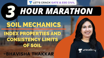 Marathon Session | Soil Mechanics | ESE 2021 | GATE 2021 | SSC JE | Bhavisha Thakkar