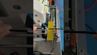 Semi automatic small size cable wire labeling machine labeling video