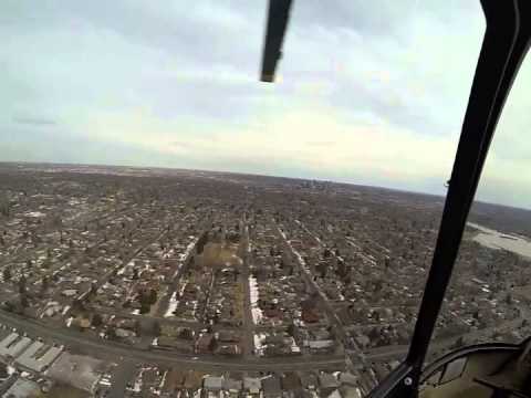 A quick ride around Denver in a Helicopter with my mom.