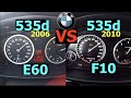 Acceleration Battle | BMW 535d vs BMW 535d | E60 vs F10 | 200 vs 220 kW