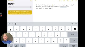 iPad Accessibility: Voice to Text Dictation