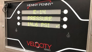 How to resolve an E-14 "pressure too high" error on your Velocity PXE-100 fryer