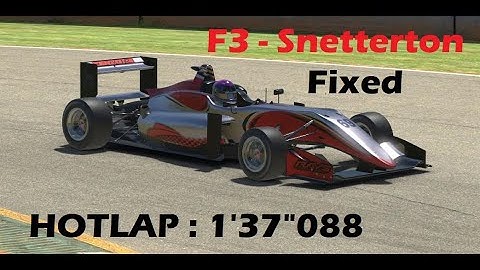 iRacing - F3 Fixed S04W02 - Snetterton - 1