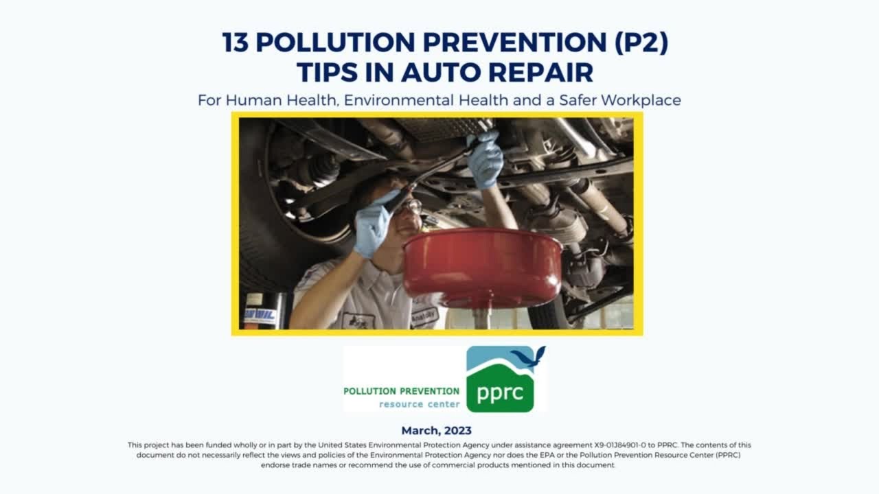 13 Pollution Prevention Tips for the Automotive Repair Industry YouTube