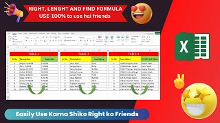 Right Formula In Excel:Complete Tutorial and Examples II Right Formula Kaise Use karte Hai Easy Hai