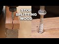 How to Drive a Screw Without splitting the Wood - Basic Woodworking