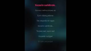 Xezerin sahilinde  karaoke version (by Gunel Nasirova)