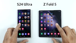 Samsung S24 Ultra vs Samsung Z Fold 5 | SPEED TEST Comparison