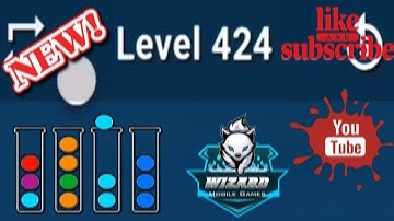 Ball Sort Puzzle Level 424 Color Sorting Games Level 424