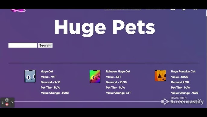 Cosmic Values - Pet Simulator X Value List