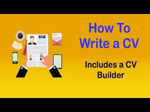 HOW TO WRITE A CV