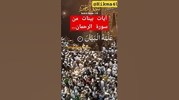 كنوز القرآن الكريم/آيات بينات من سورة ال،حمان #القرآن_الكريم #أية#القرآن_الكريم_راحة_نفسية