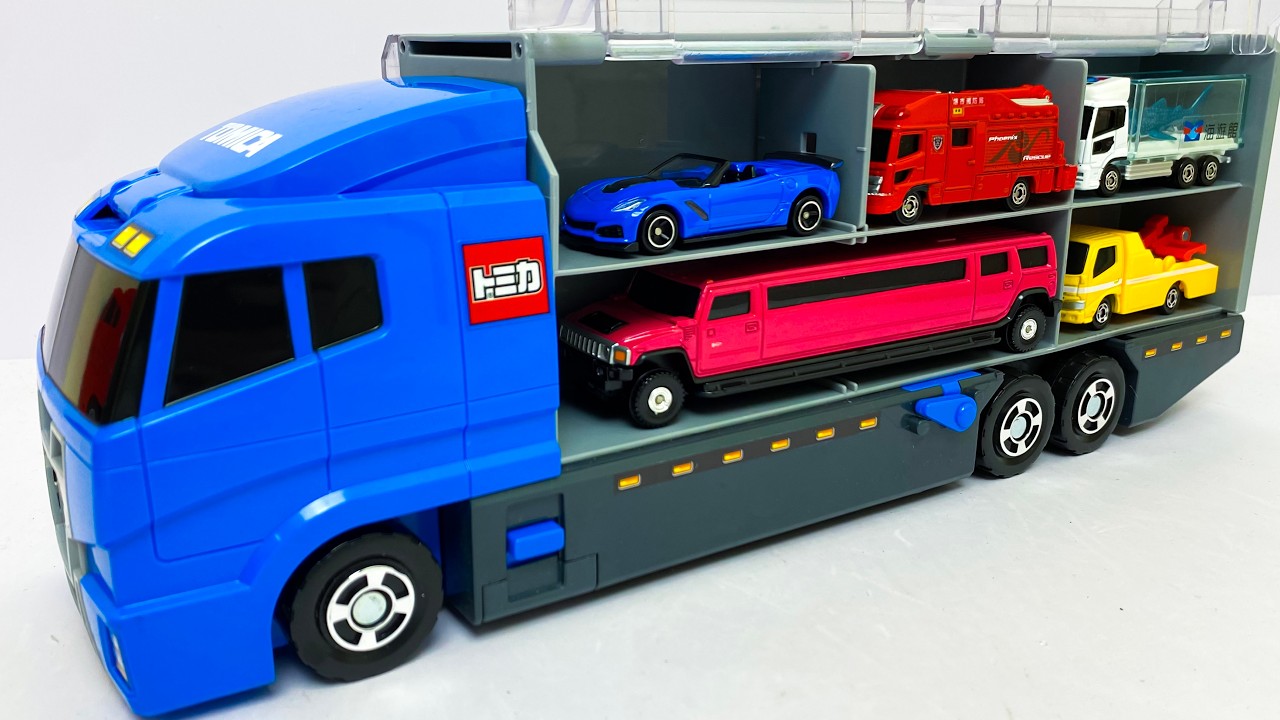 トミカ☆高級ミニカーを開封してコンボイ出発！ホンダNSXも参加☆Unbox luxury miniature cars and hit the road in a convoy!