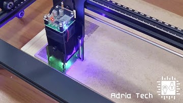 Test #Laser Atomstack A5 20w wood image 4K video