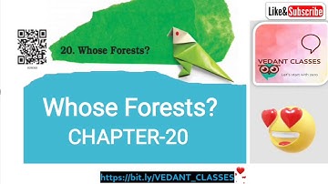Class 5 EVS | Chapter 20 | Whose Forests | Part 1 | NCERT