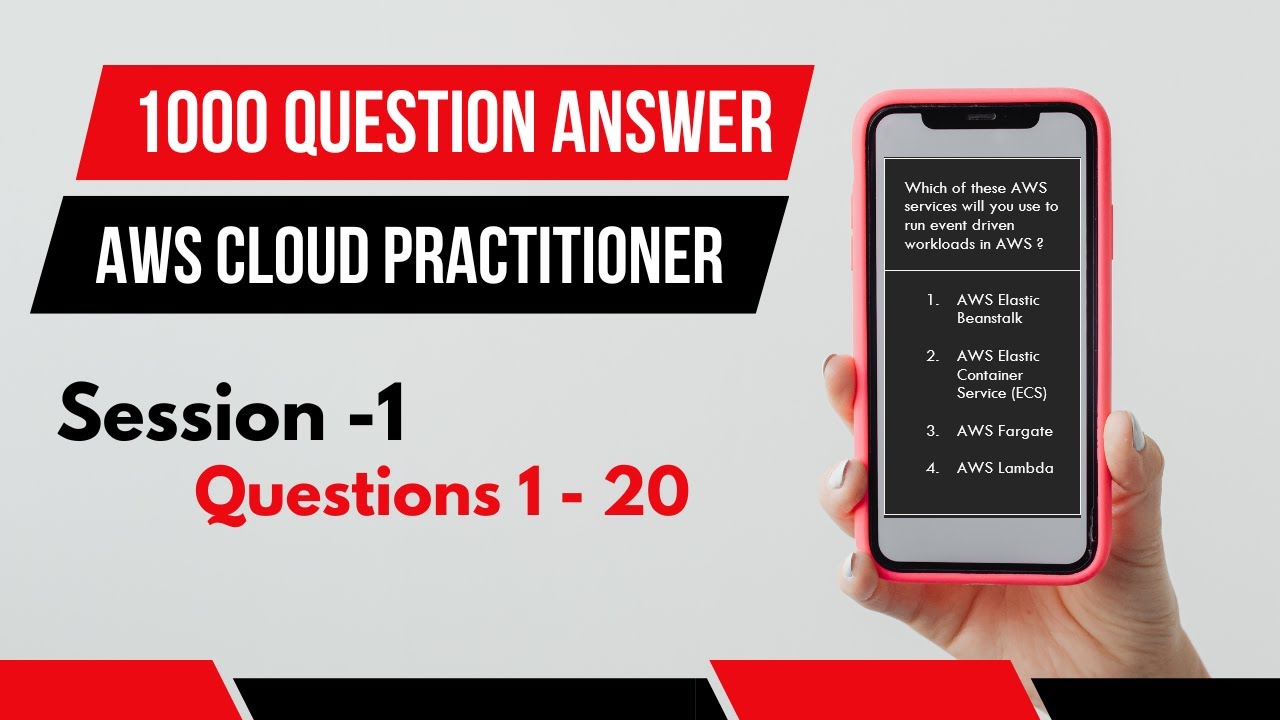 1000 AWS Cloud Practitioner Exam Questions | Session 1 - YouTube