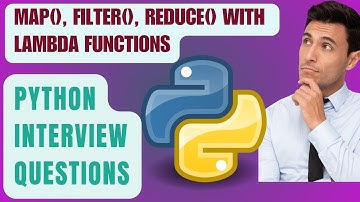 Map, Filter, Reduce in Python| Lambda Expressions in Python | Python Interview Questions #python