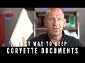 Best way to keep Corvette service records 📝