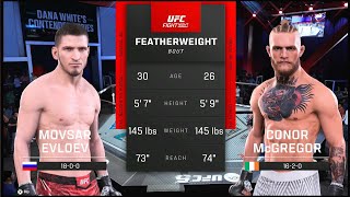 Мовсар Евлоев vs Конор Макгрегор CPU vs CPU UFC 5