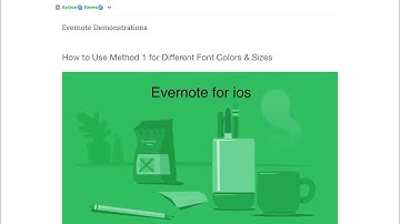 How to Use Different Colors & Sizes of Fonts in Evernote ios