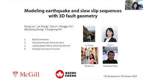 Modeling earthquake and slow slip sequences with three-dimensional fault geometry - Liu
