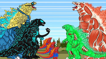IF EVOLUTION of PYTHON GODZILLA EARTH vs EVOLUTION of PYTHON SHIN GODZILLA Size Comparison