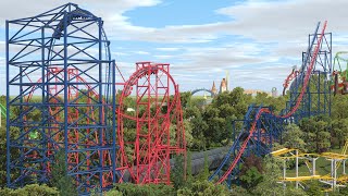 Batman & Robin: The Chiller - NoLimits 2 Recreation - Six Flags Great Adventure - Defunct Coaster