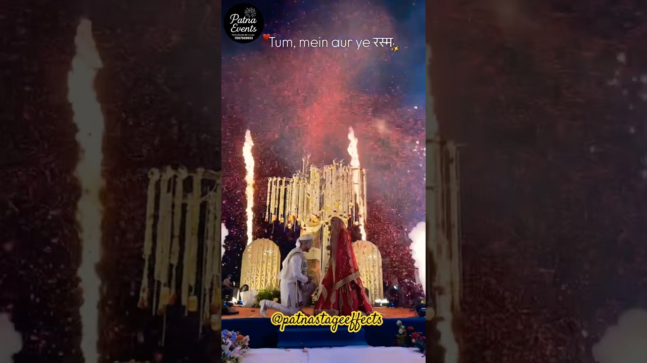 🌸 Magical Wedding Varmala 2025 | @PatnaStageEffects 