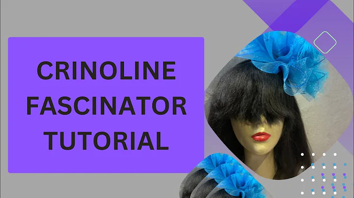 CRINOLINE FASCINATOR IN 5 MINUTES, TUTORIAL