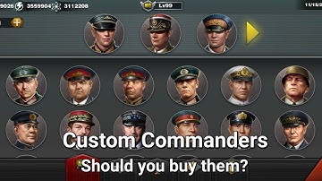 Should you upgrade custom commanders? World Conqueror 3 Guide