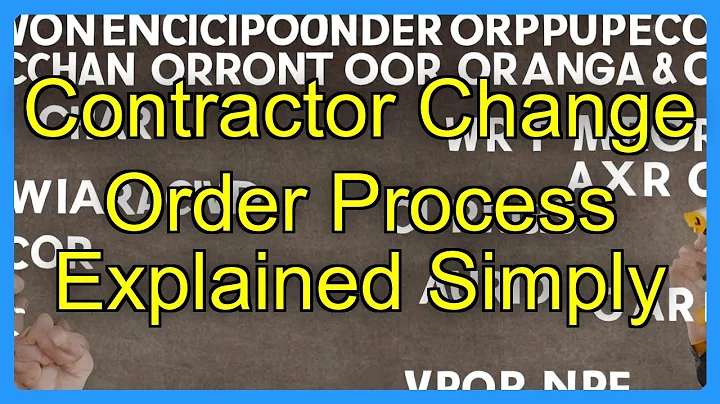 Contractor Change Order Process Explained Simply