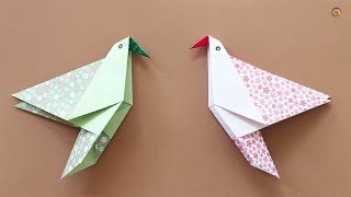 Comment faire un oiseau en papier. Origami oiseau facile Tuto. Origami bird easy. Paper bird.