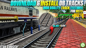 Download & Install DB Tracks For MSTS In Just 1 Click !! | High Quality Track Textures For Openrails