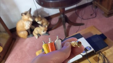 How to Hook up a (Non Modded) Intellivision to your TV with (Yellow, Red and White) RCA Cables