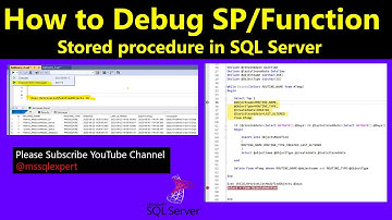 How to Debug Stored Procedure | debug stored procedure ssms | while loop in sql
