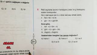 Ösymlik Fonksi̇yon Sorusu Sahurcu Tayfaya